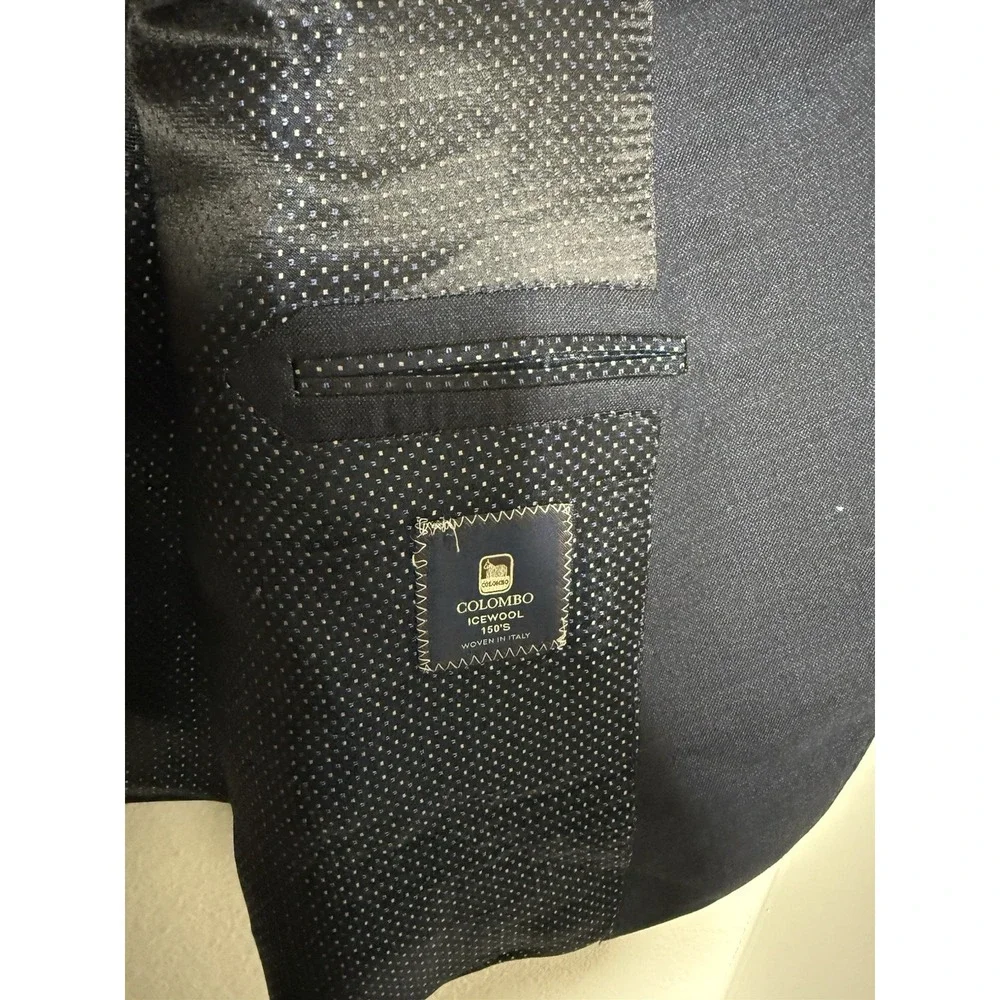SAMUELSOHN SB Garner Dark BLUE ITALIAN Colombo Icewool BLAZER Size 50R